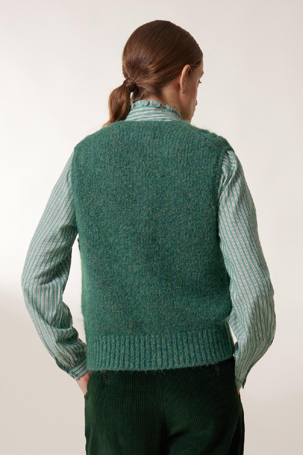 Leon & Harper Cardigan Malka Chn Green