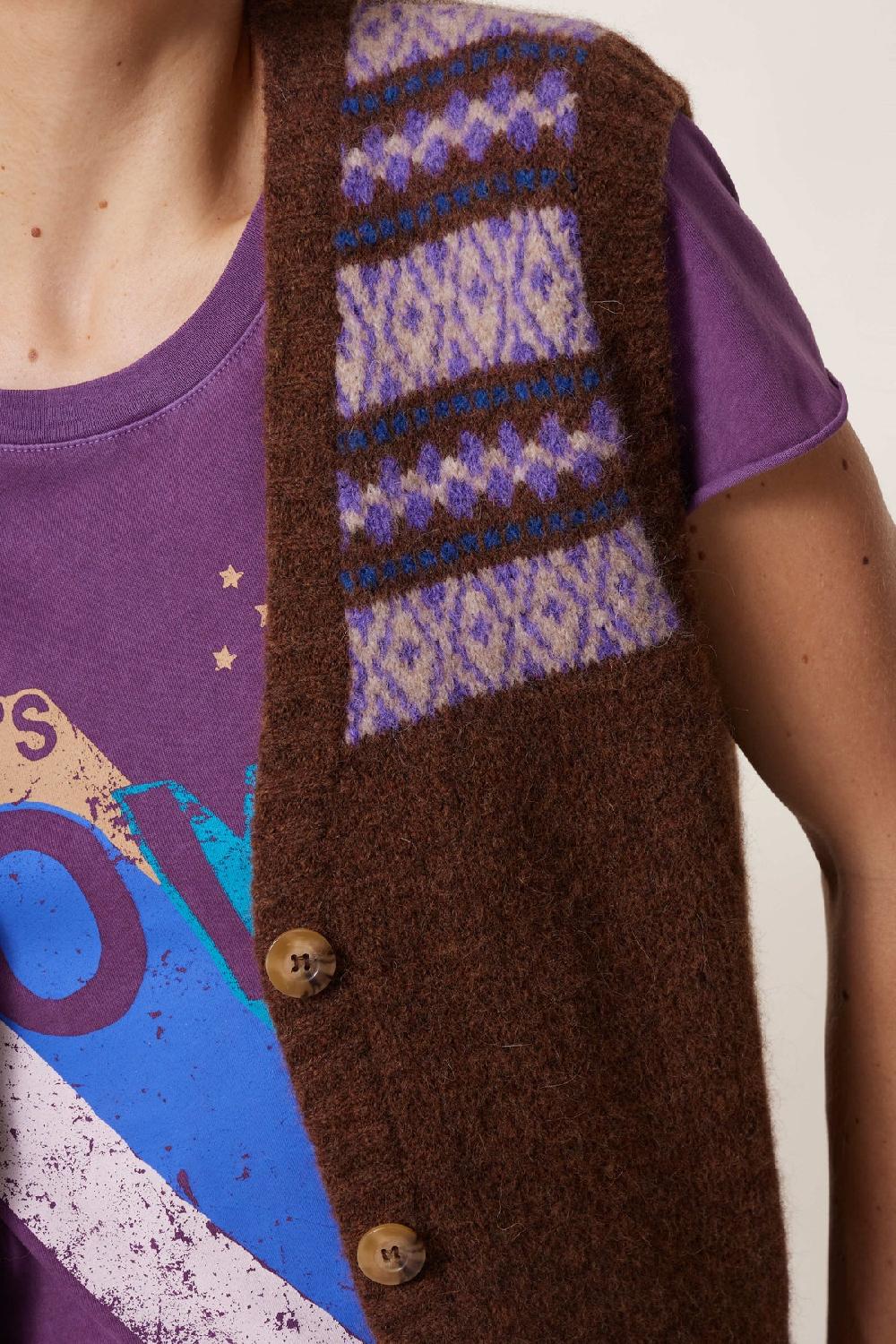 Leon & Harper Cardigan Mamette Jack Brown