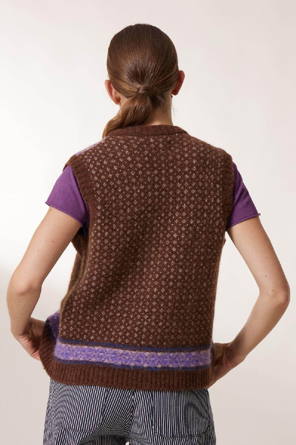 Leon & Harper Cardigan Mamette Jack Brown