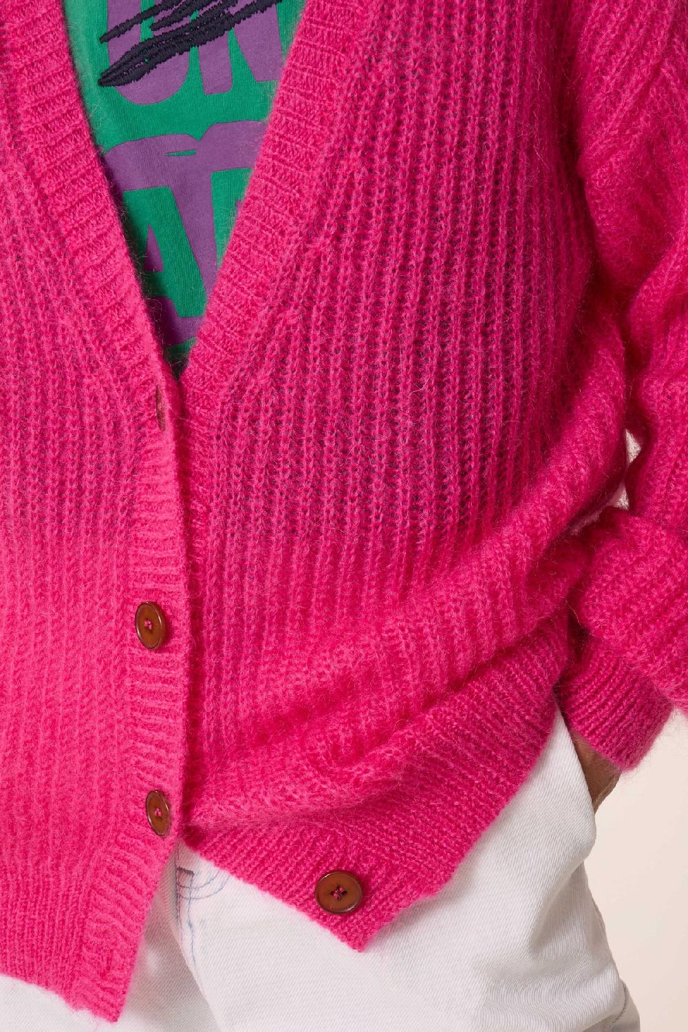 Leon & Harper Cardigan Manou PL Pink