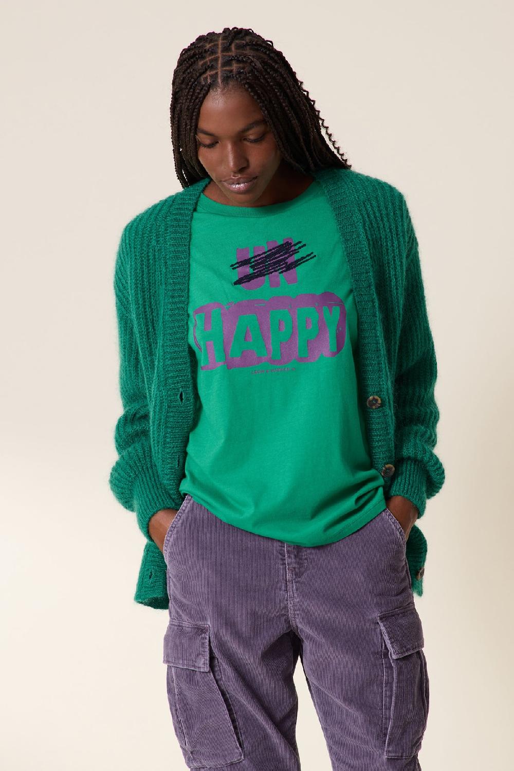 leon & harper Cardigan Manou PLN Green