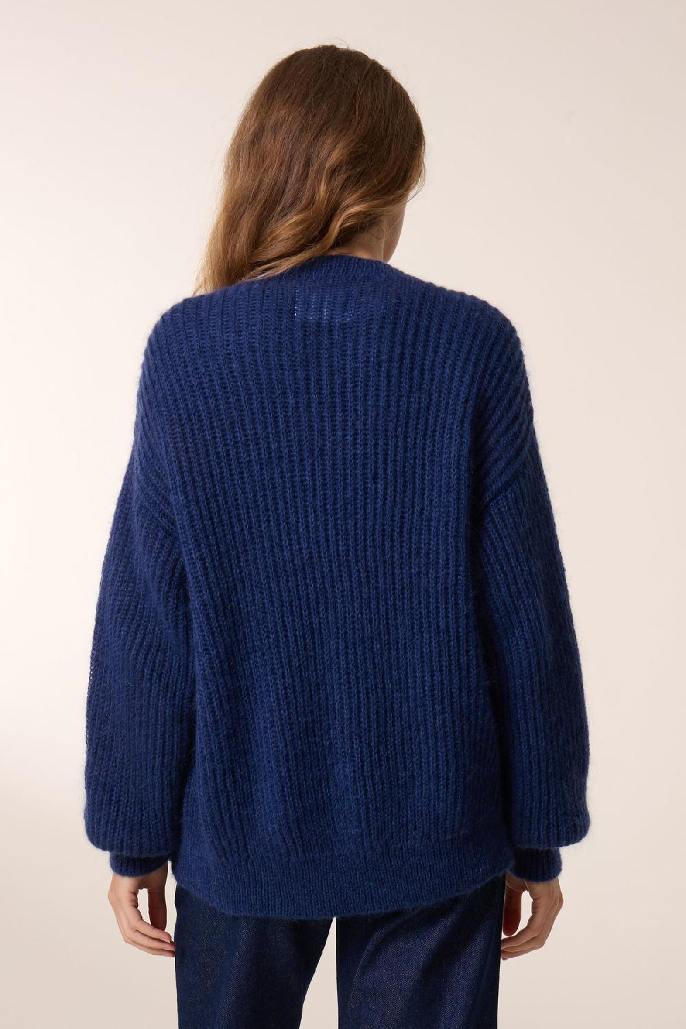 Leon & Harper Cardigan Manou PLN Navy