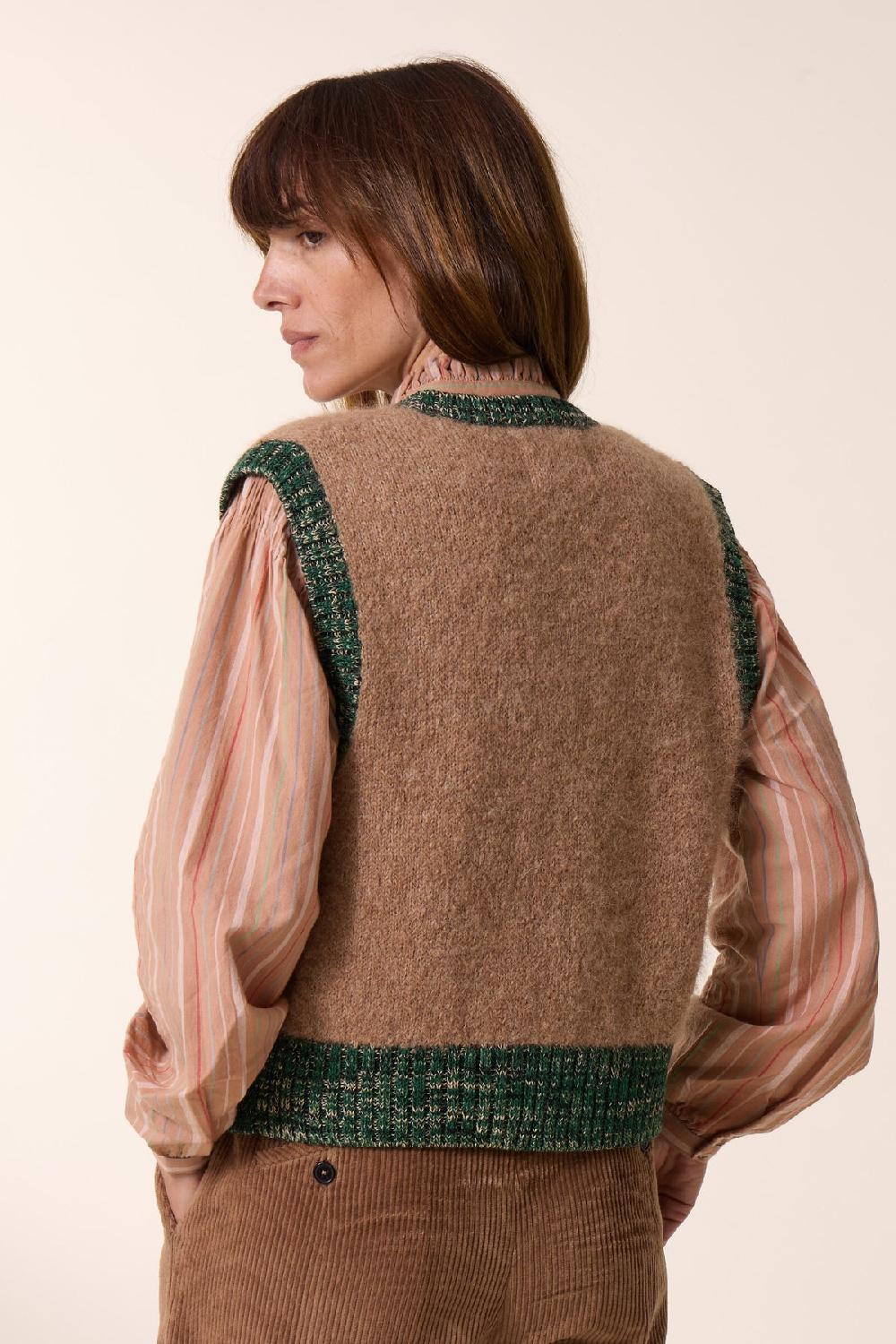 Leon & Harper Cardigan Milly PLN Beige