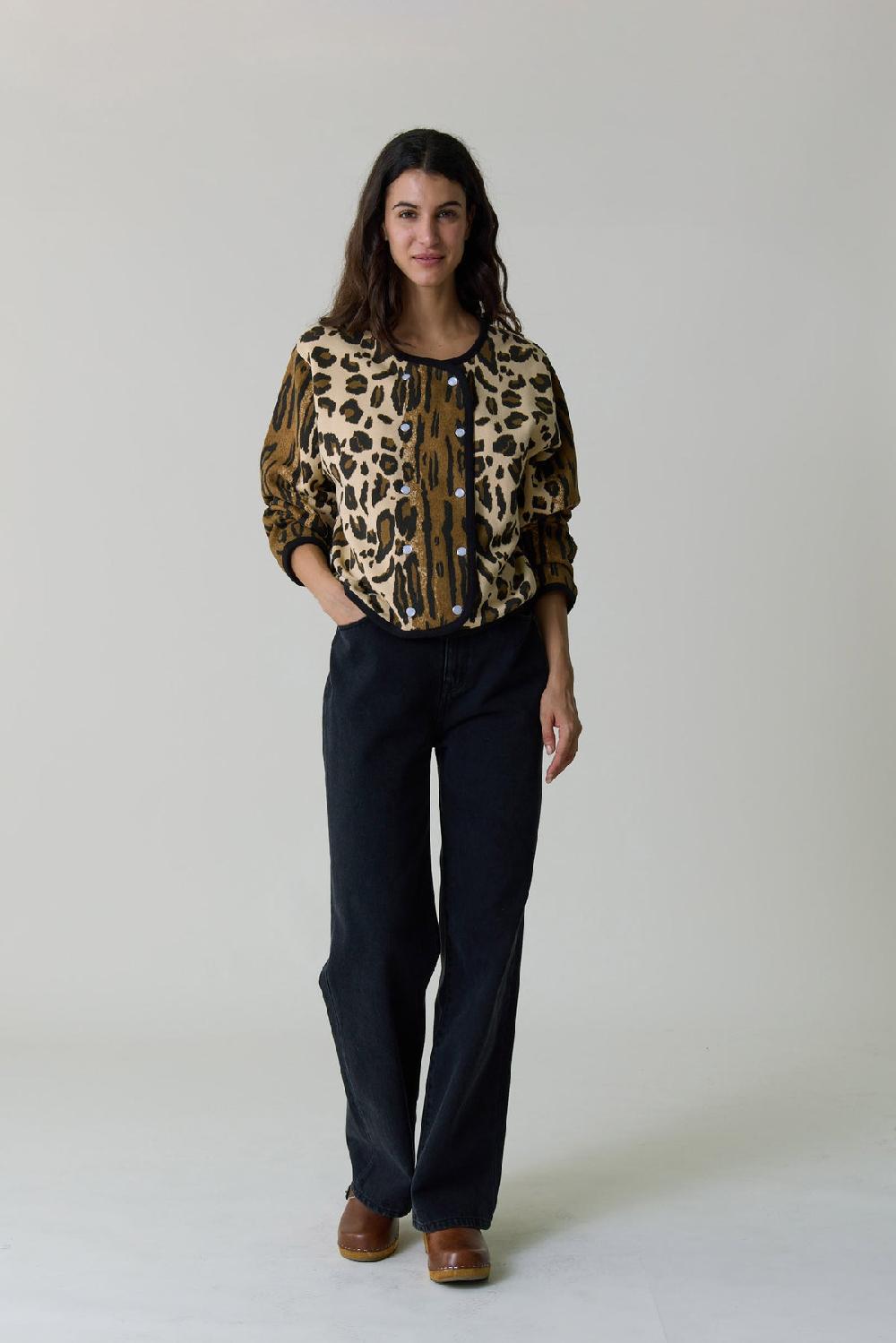 Leon & Harper Cardigan Sonar Safari Beige