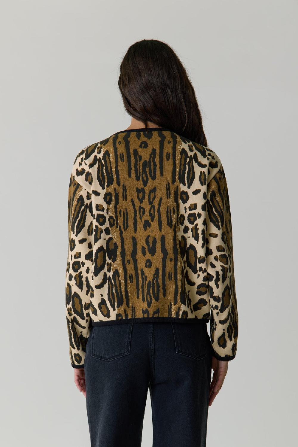 Leon & Harper Cardigan Sonar Safari Beige