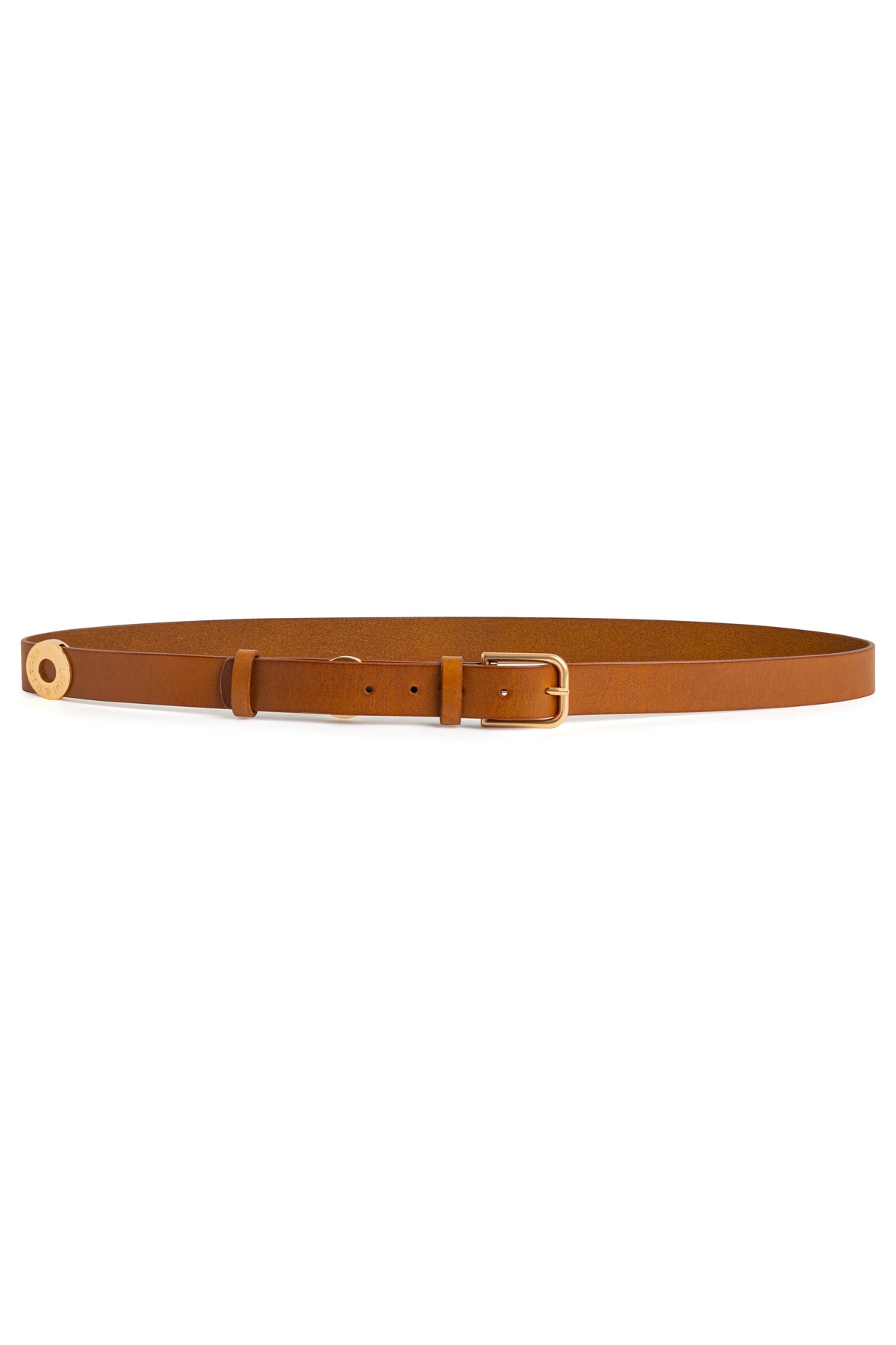 leon & harper Ceinture Claud Plain Camel