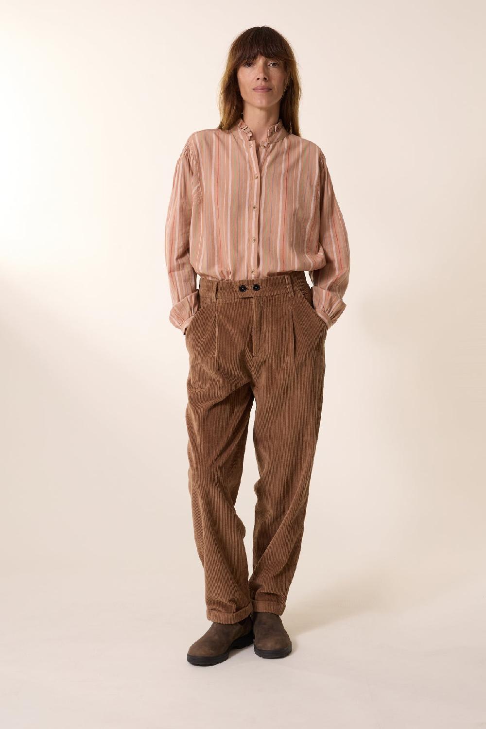 Leon & Harper Chemise Chiara Multi Beige