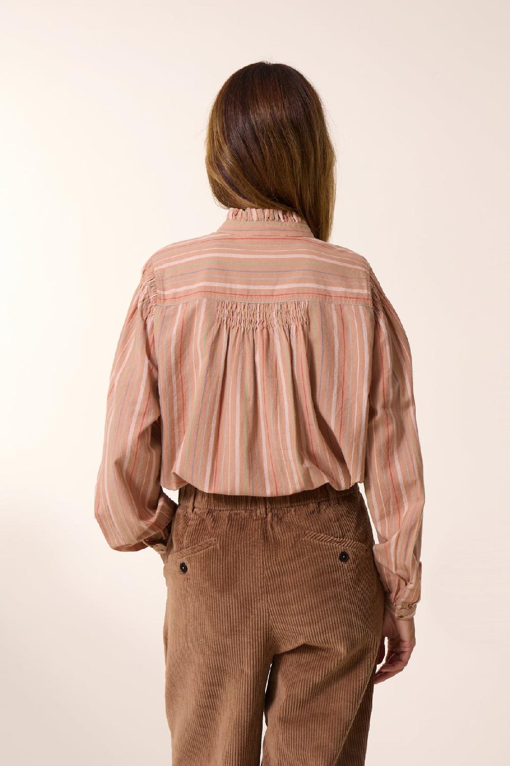 Leon & Harper Chemise Chiara Multi Beige