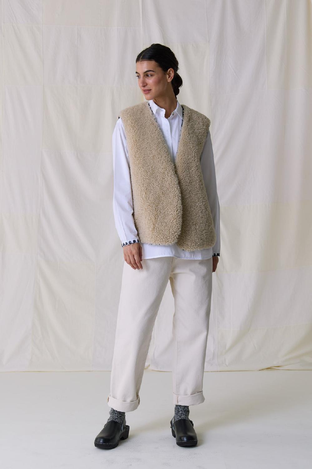 Leon & Harper Chemise Chipo Plain White