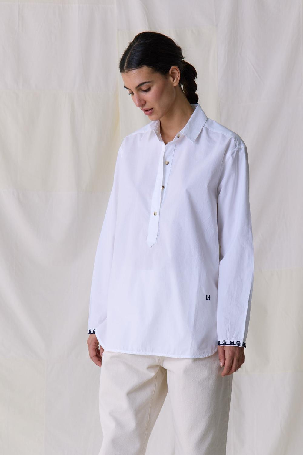 leon & harper Chemise Chipo Plain White