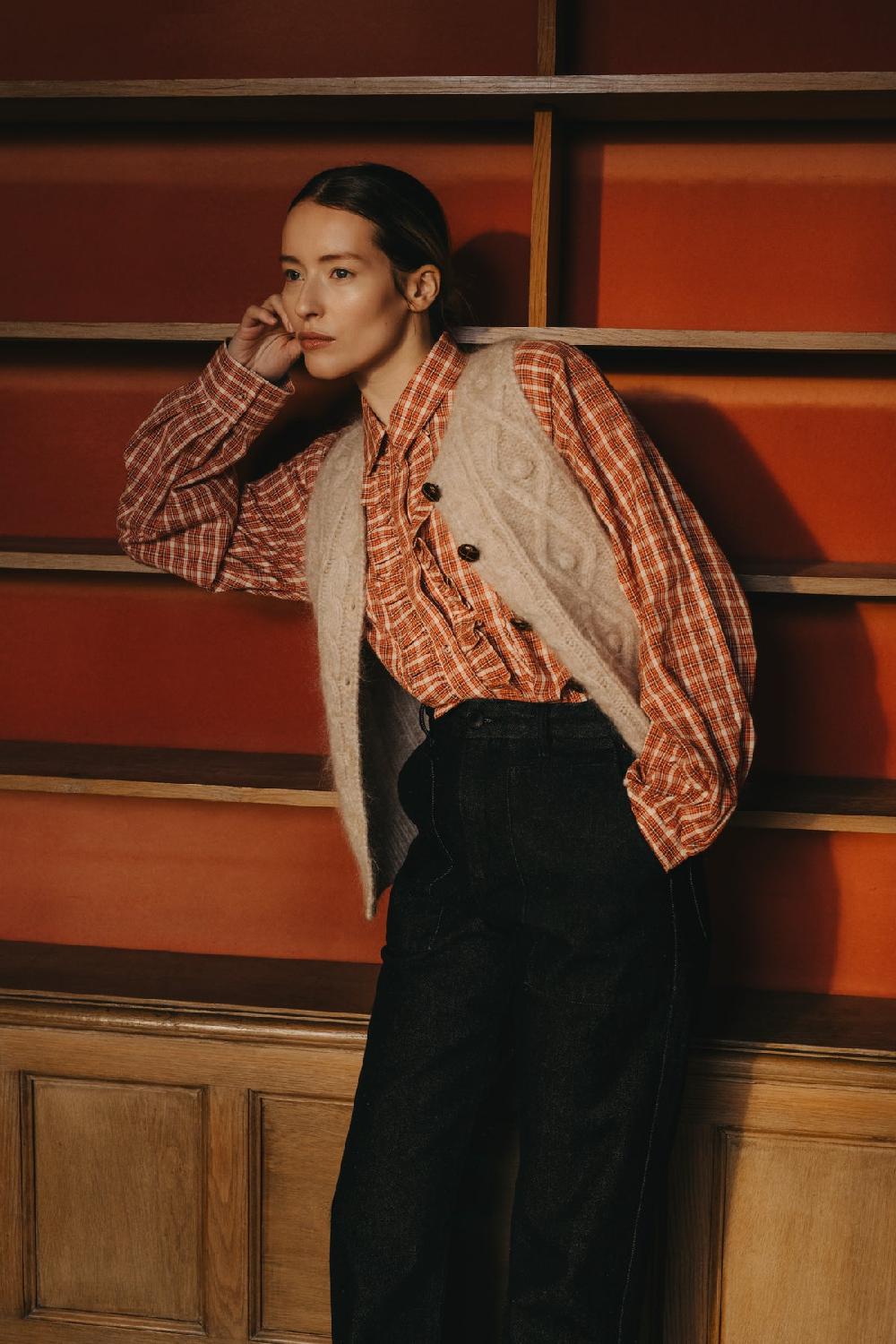 leon & harper Chemise Choral Multi Red