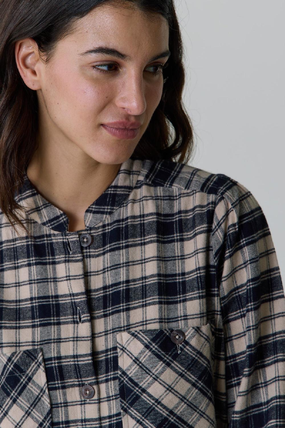 Leon & Harper Chemise Chrono Check Black