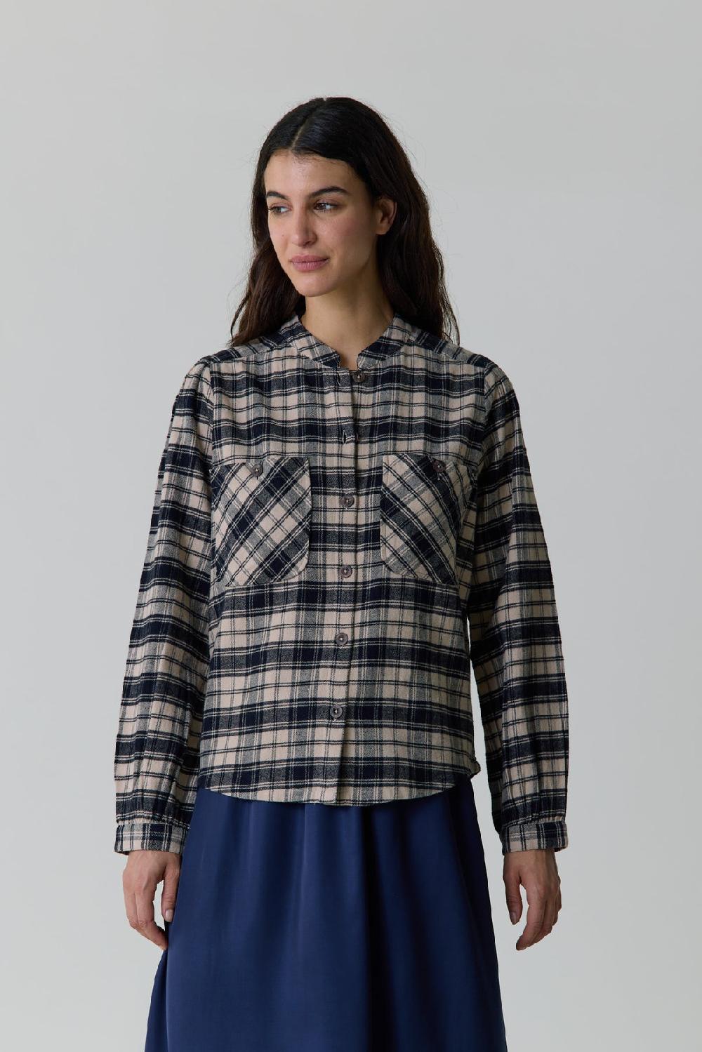 Leon & Harper Chemise Chrono Check Black