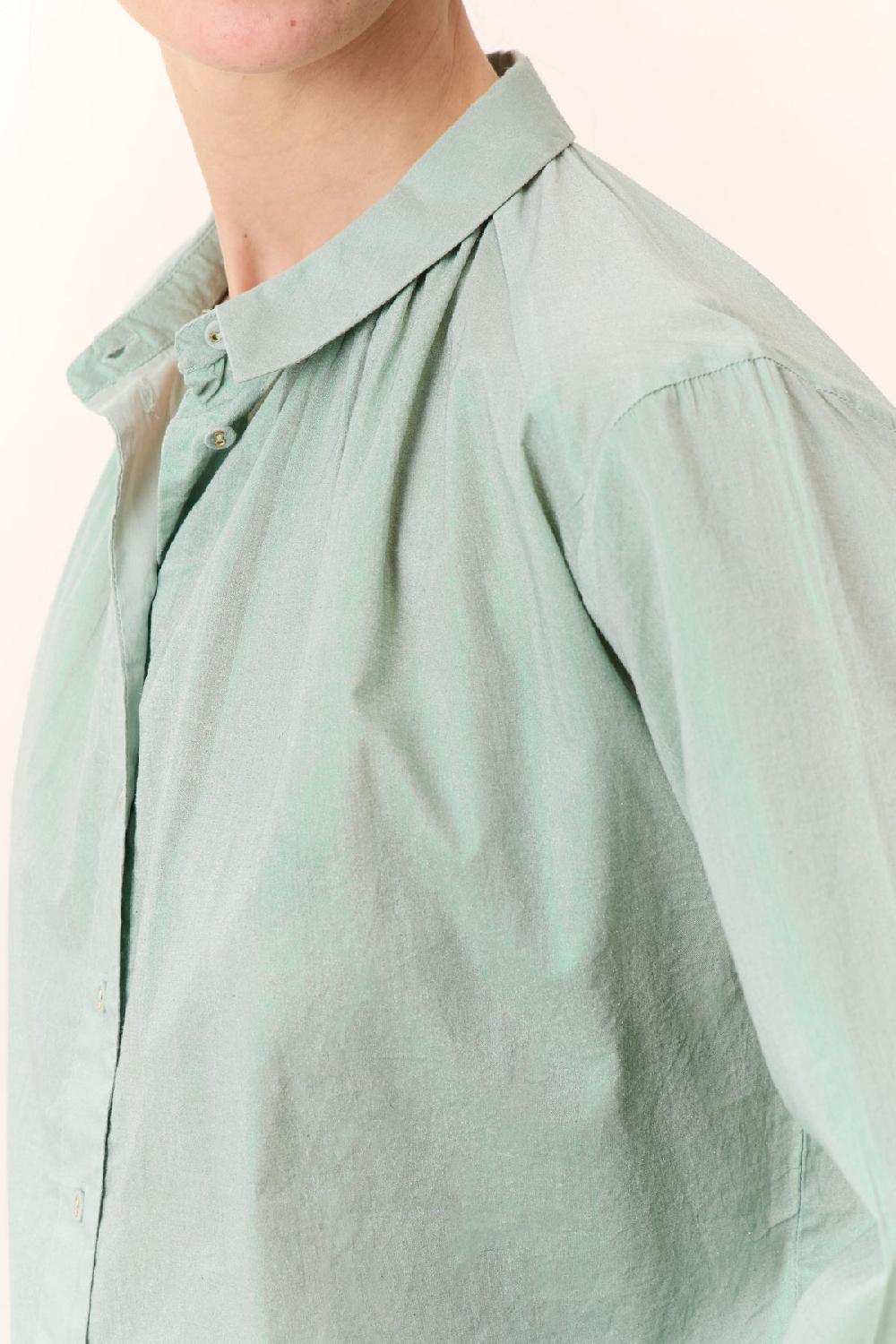Leon & Harper Chemise Cob Foil Green