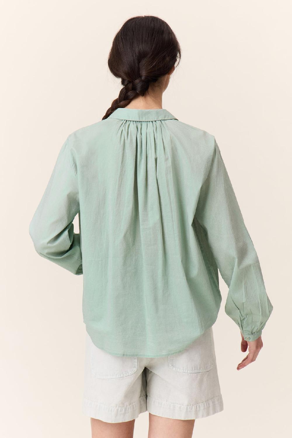 Leon & Harper Chemise Cob Foil Green