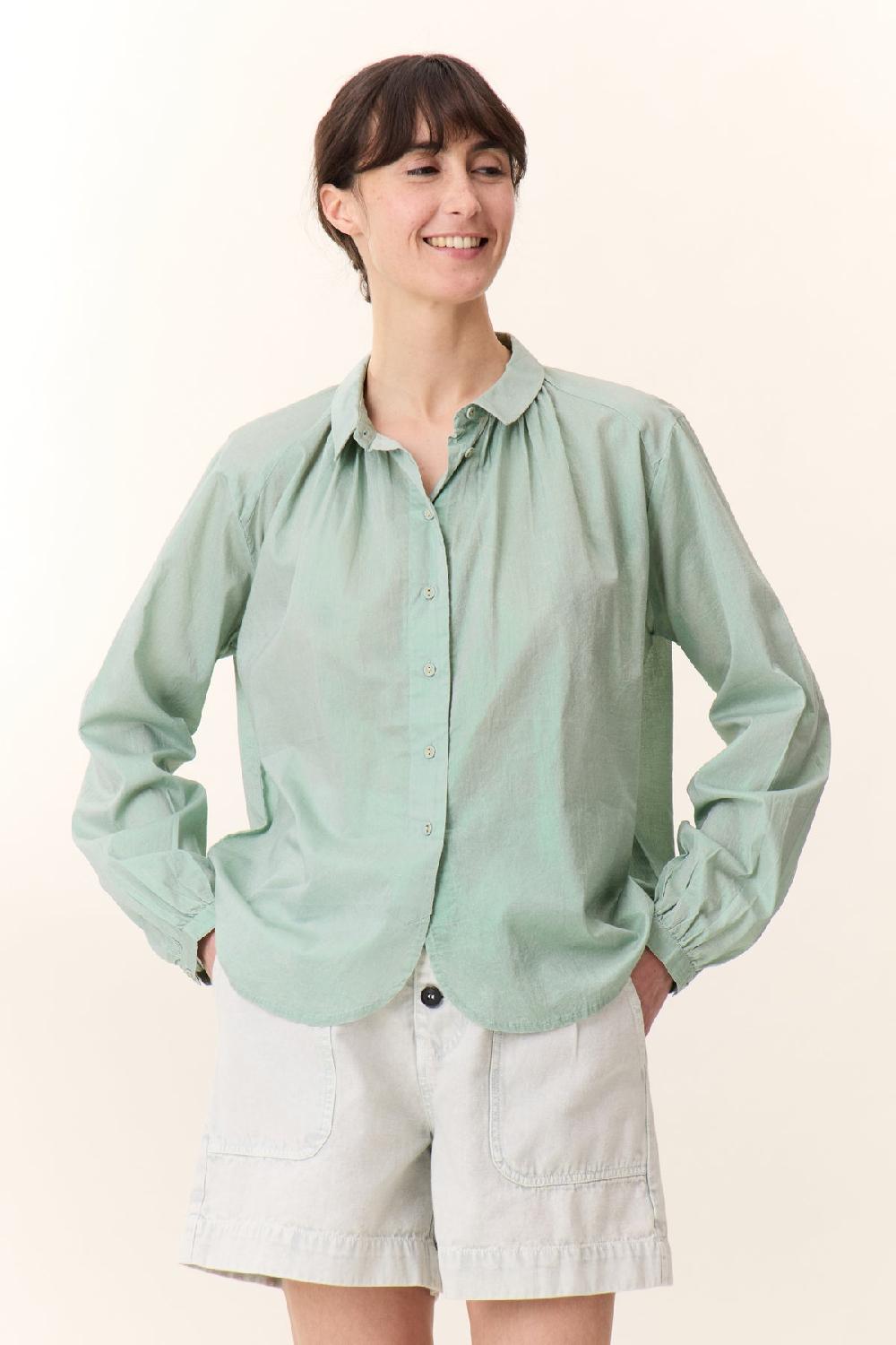 leon & harper Chemise Cob Foil Green