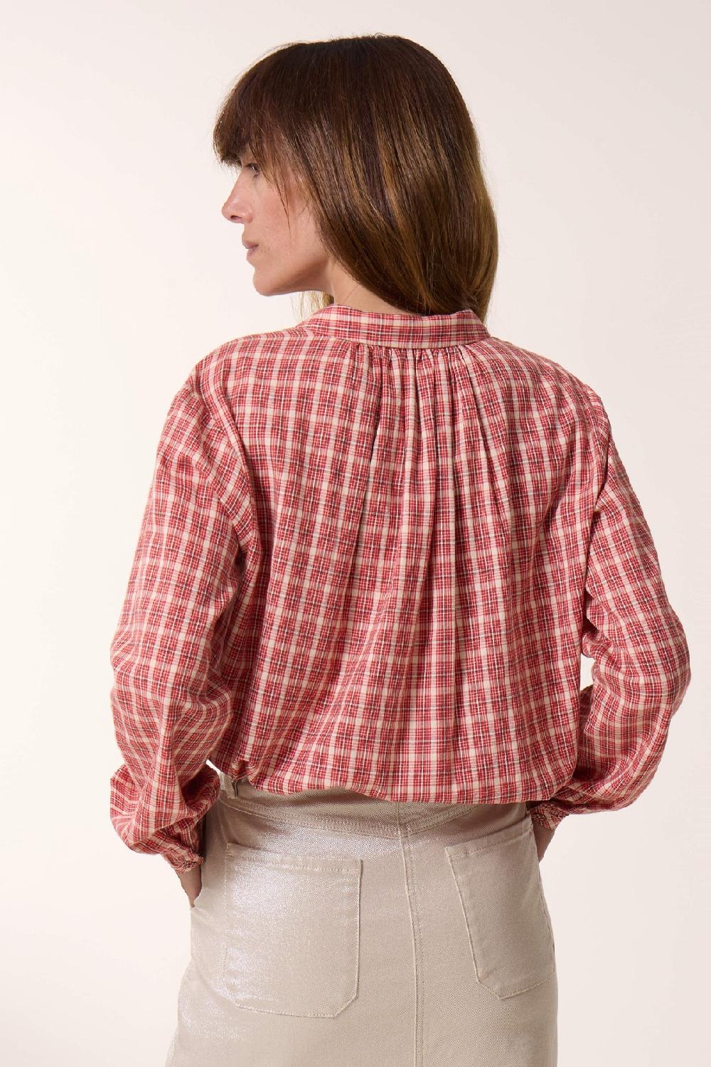 Leon & Harper Chemise Cob Multi Red