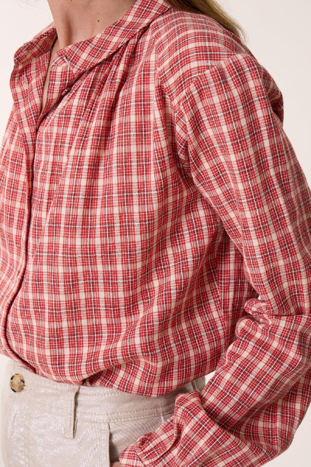 Leon & Harper Chemise Cob Multi Red