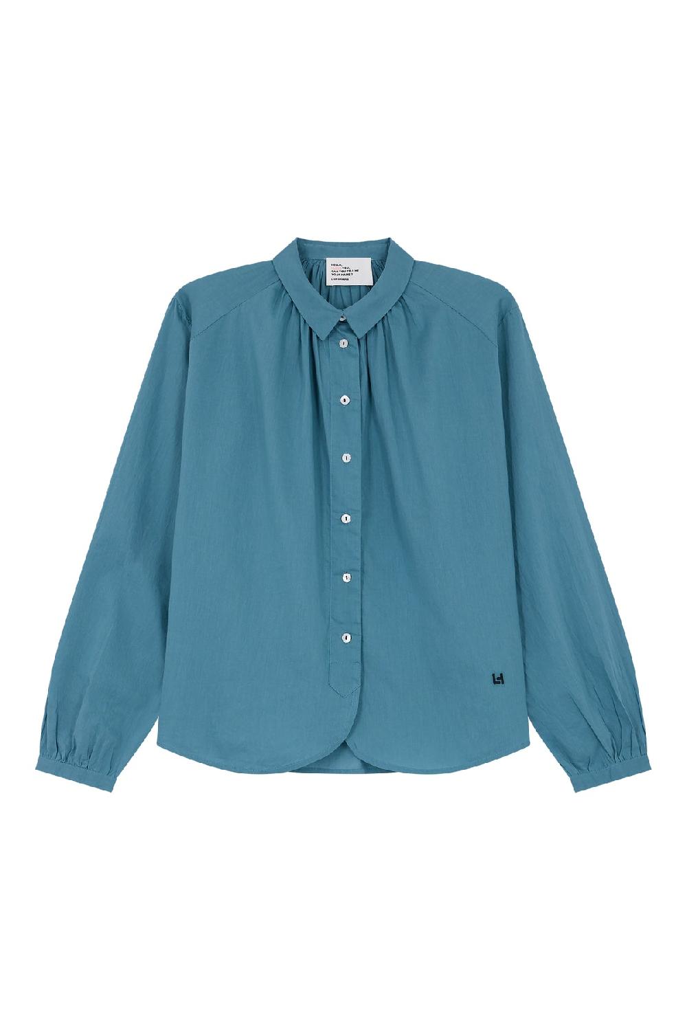 Leon & Harper Chemise Cob Pint Petrol
