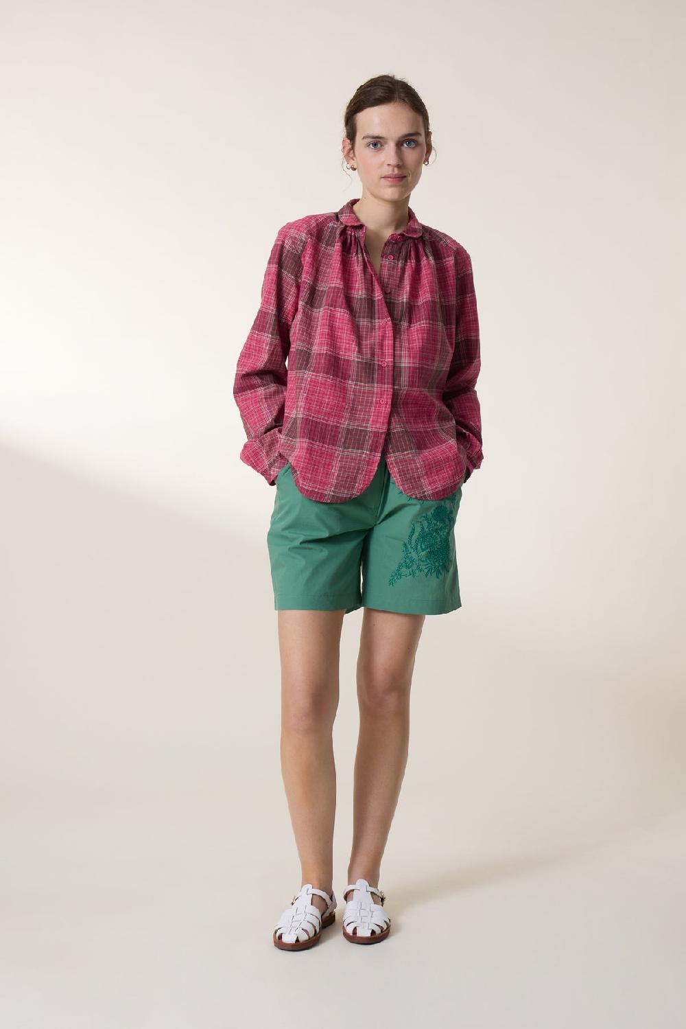 Leon & Harper Chemise Cob Strght Red