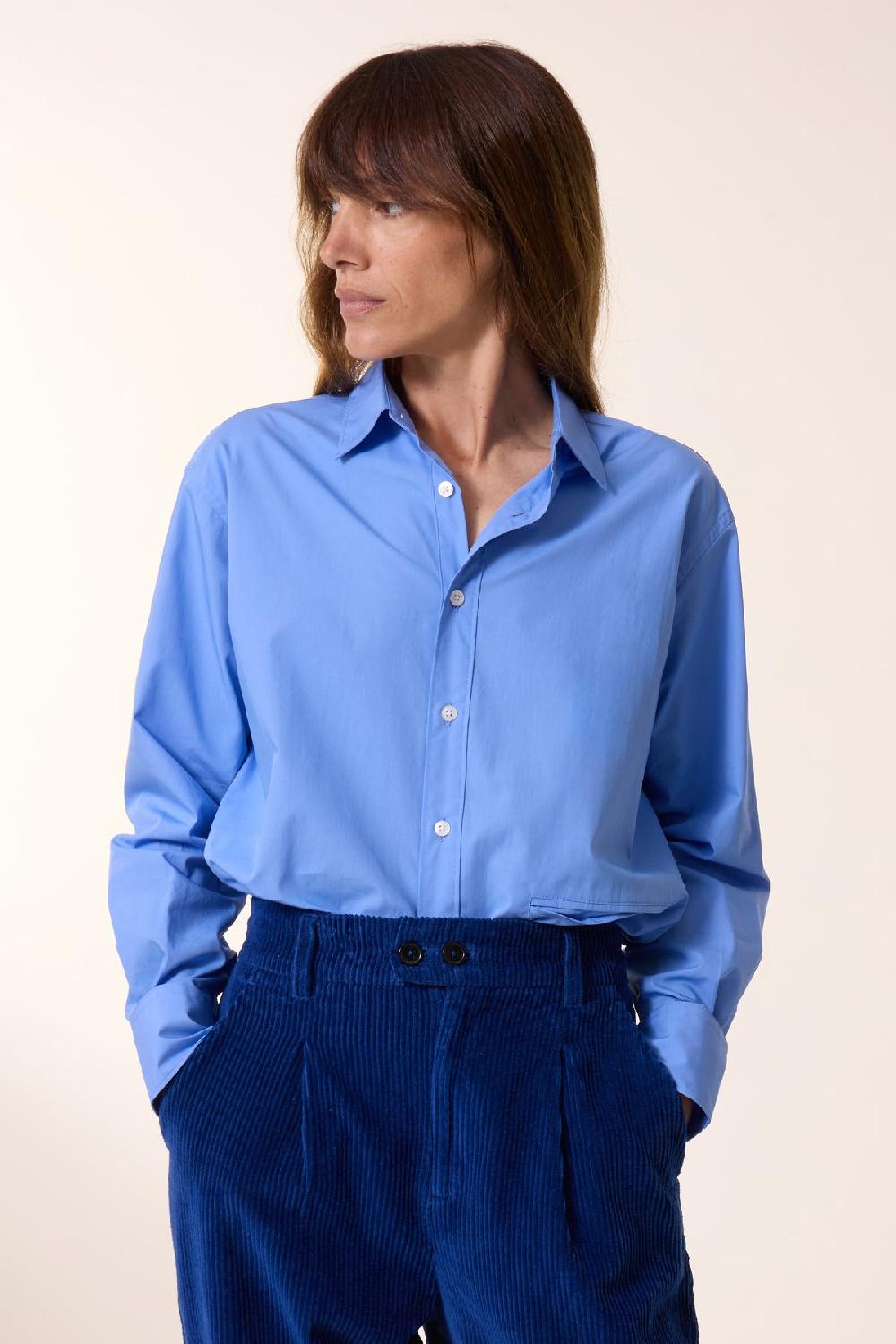 leon & harper Chemise Cyrce PLN Blue