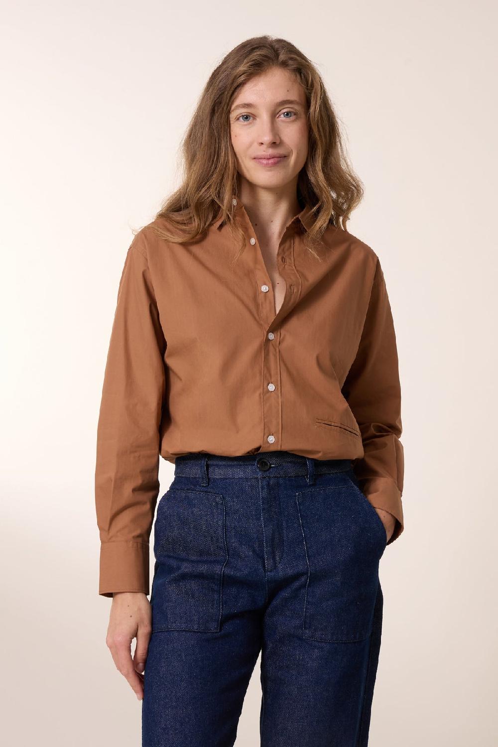 leon & harper Chemise Cyrce PLN Caramel