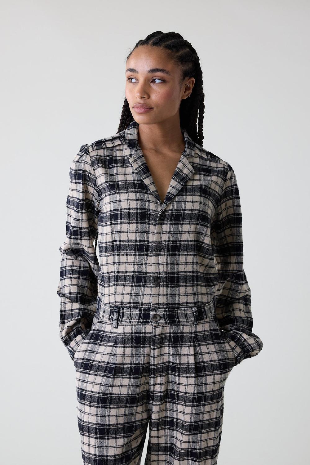 Leon & Harper Combinaison Ortense Check Black