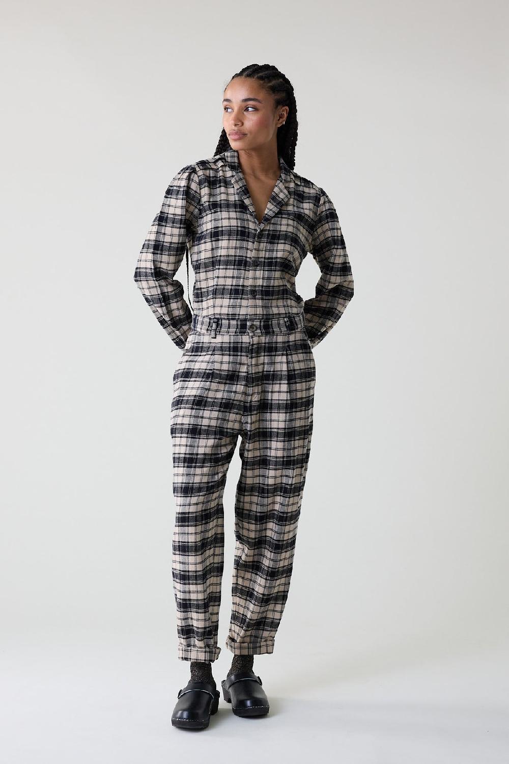 leon & harper Combinaison Ortense Check Black