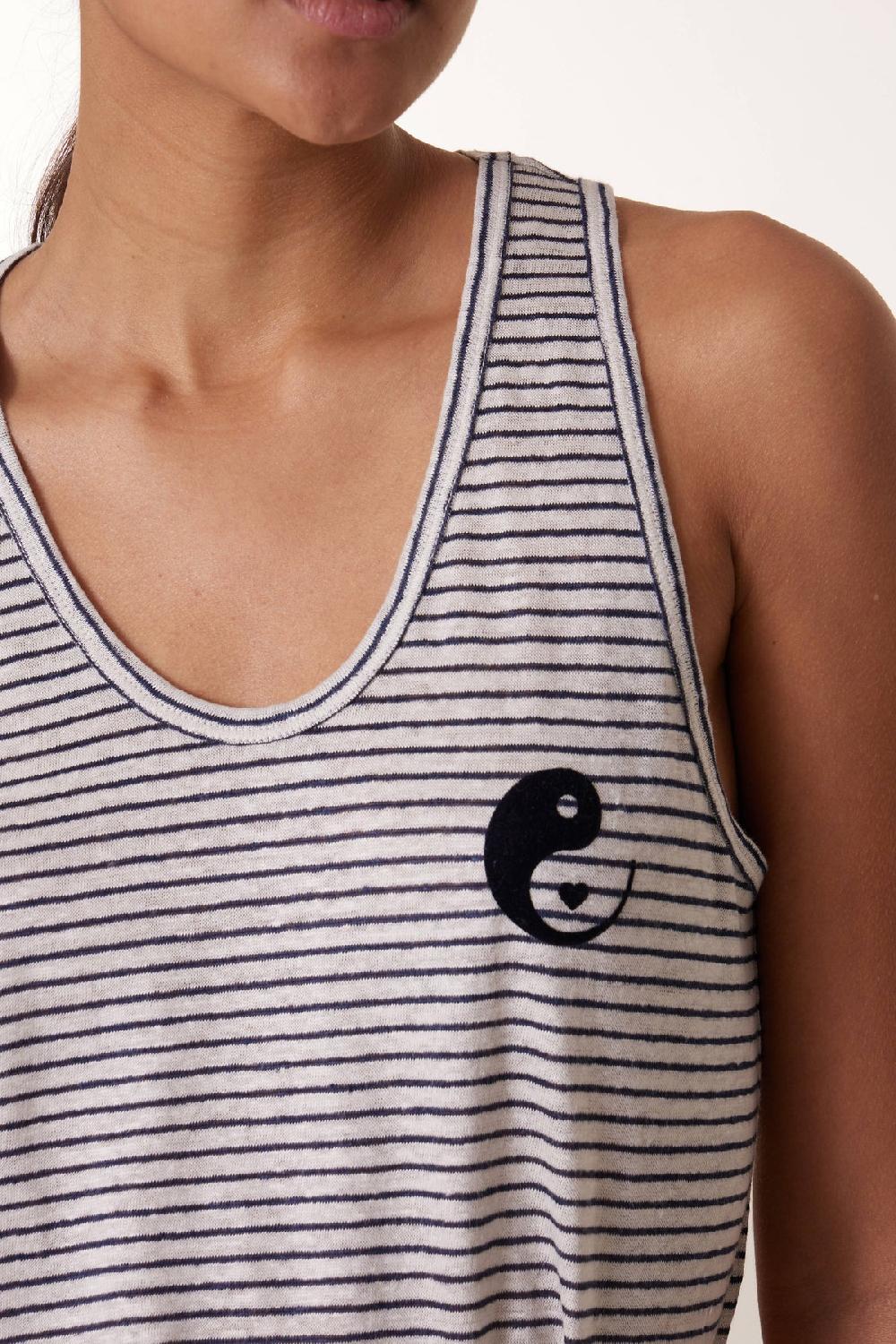 Leon & Harper Debardeur Deborah Linen Grey