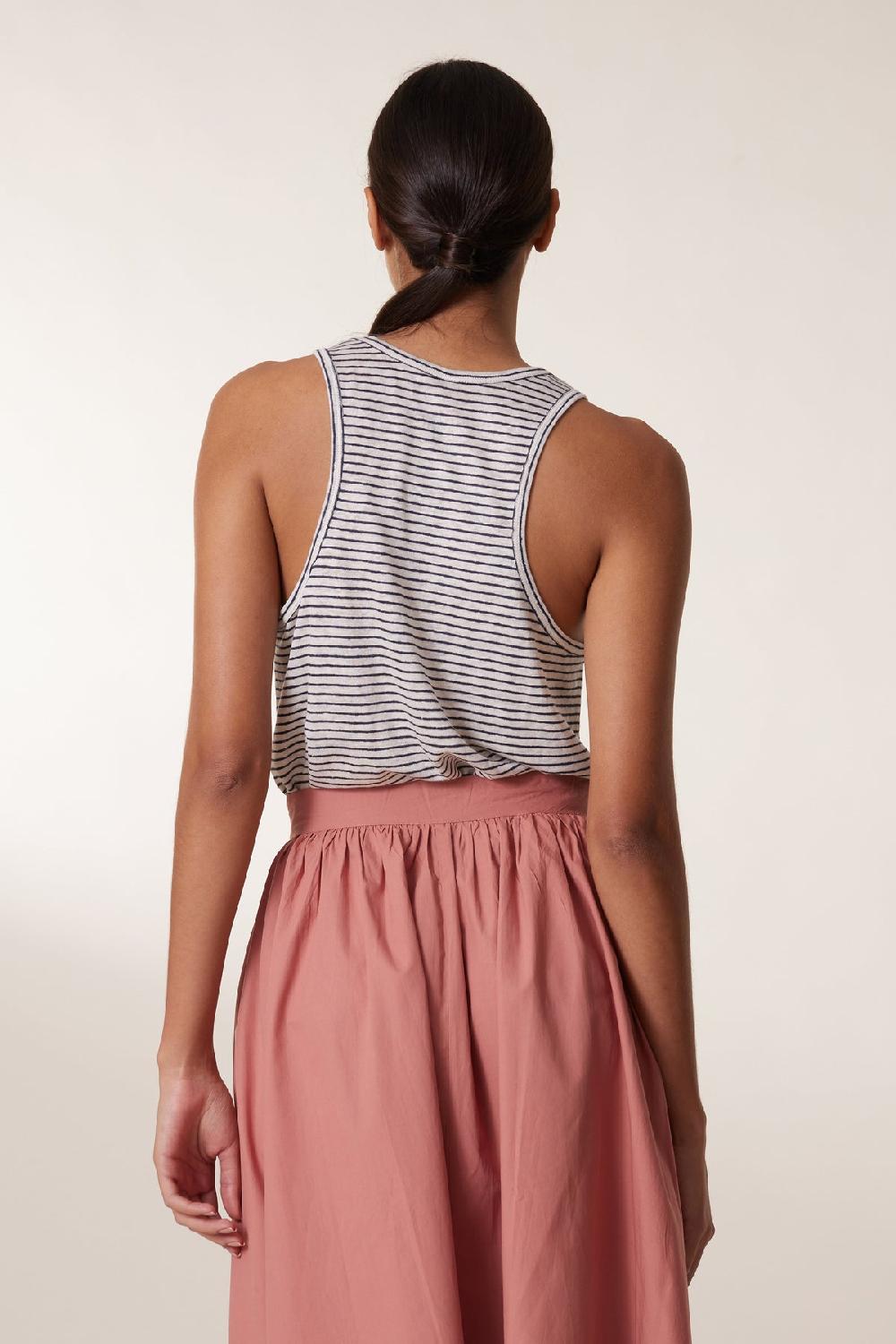 Leon & Harper Debardeur Deborah Linen Grey