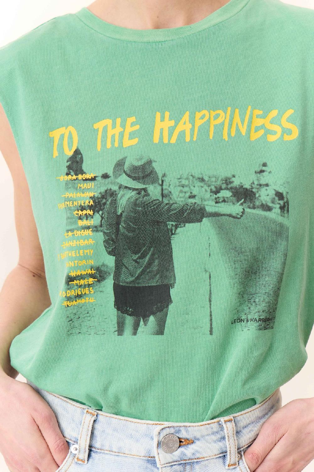 Leon & Harper Débardeur Dode Road Green