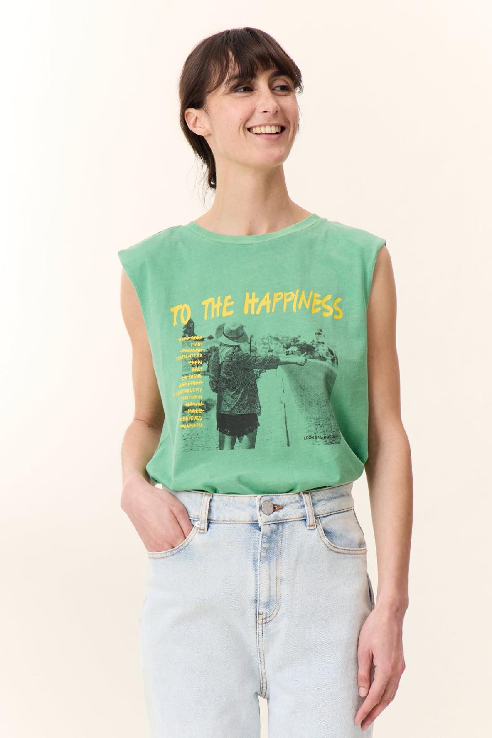 leon & harper Débardeur Dode Road Green