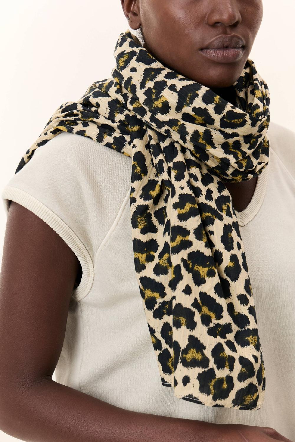 Leon & Harper Foulard Emee Mix Beige