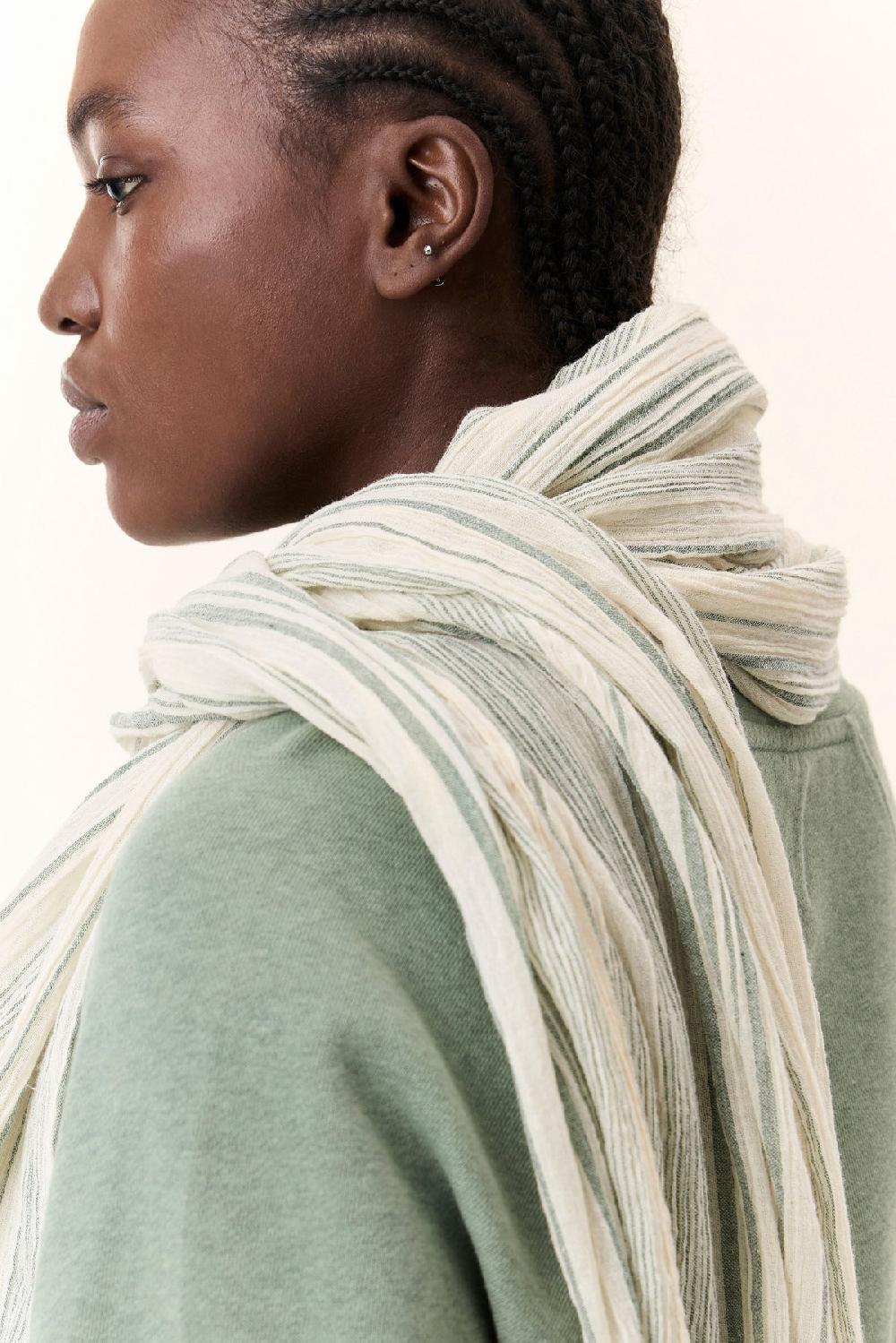 Leon & Harper Foulard Emee Mix Green