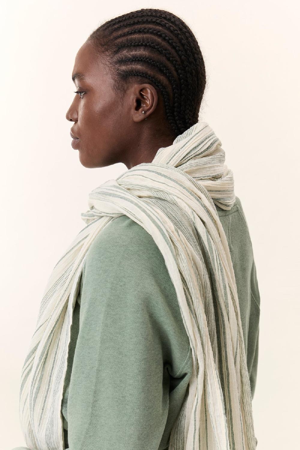 leon & harper Foulard Emee Mix Green