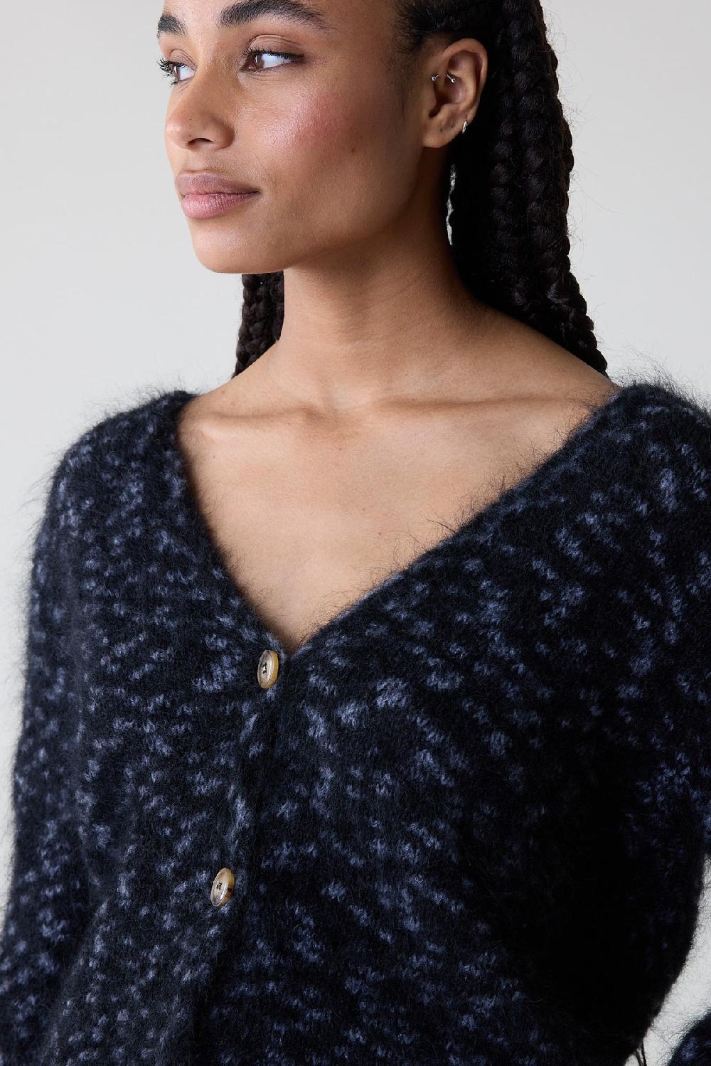 Leon & Harper Gilet Marta Leopard Grey