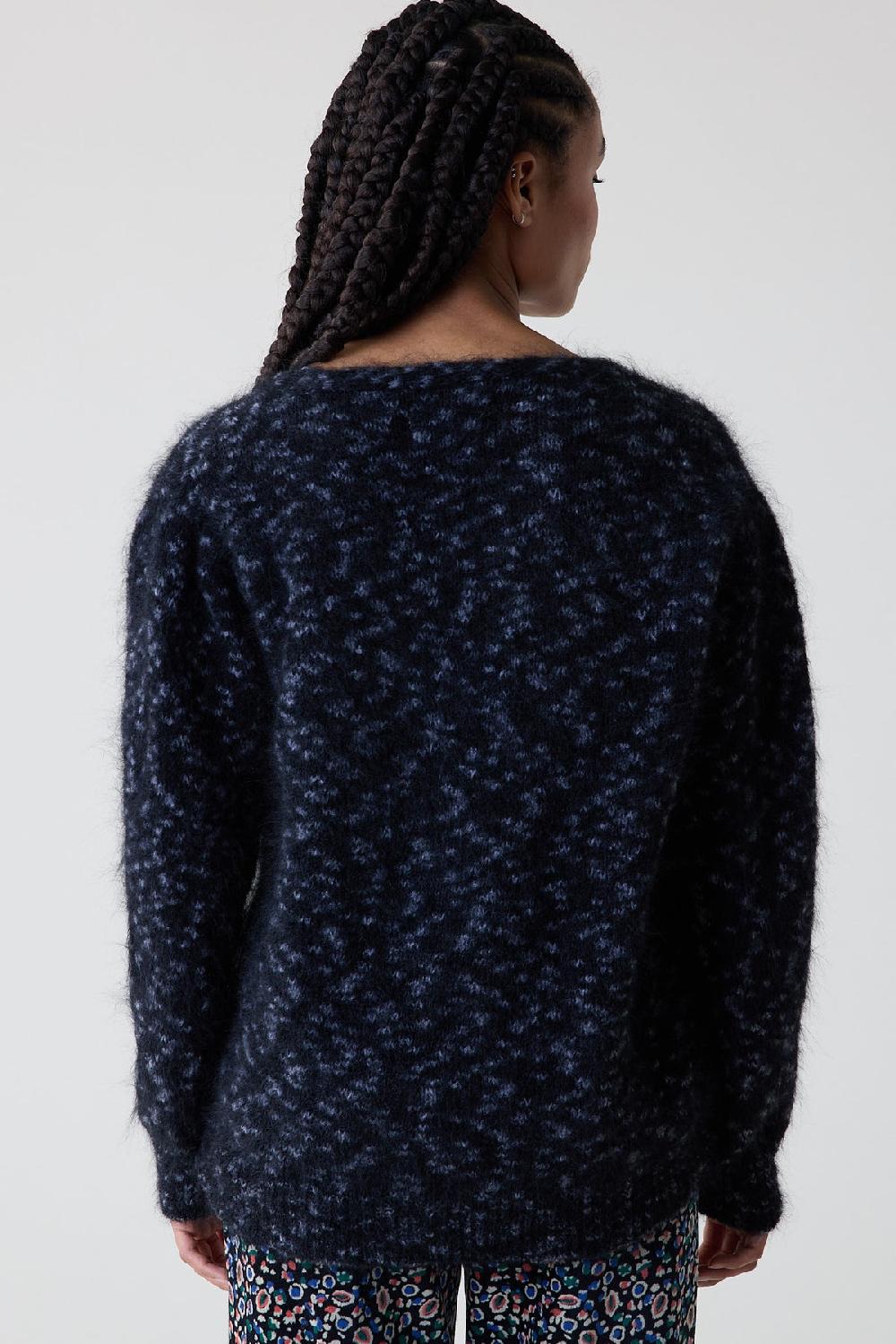 Leon & Harper Gilet Marta Leopard Grey