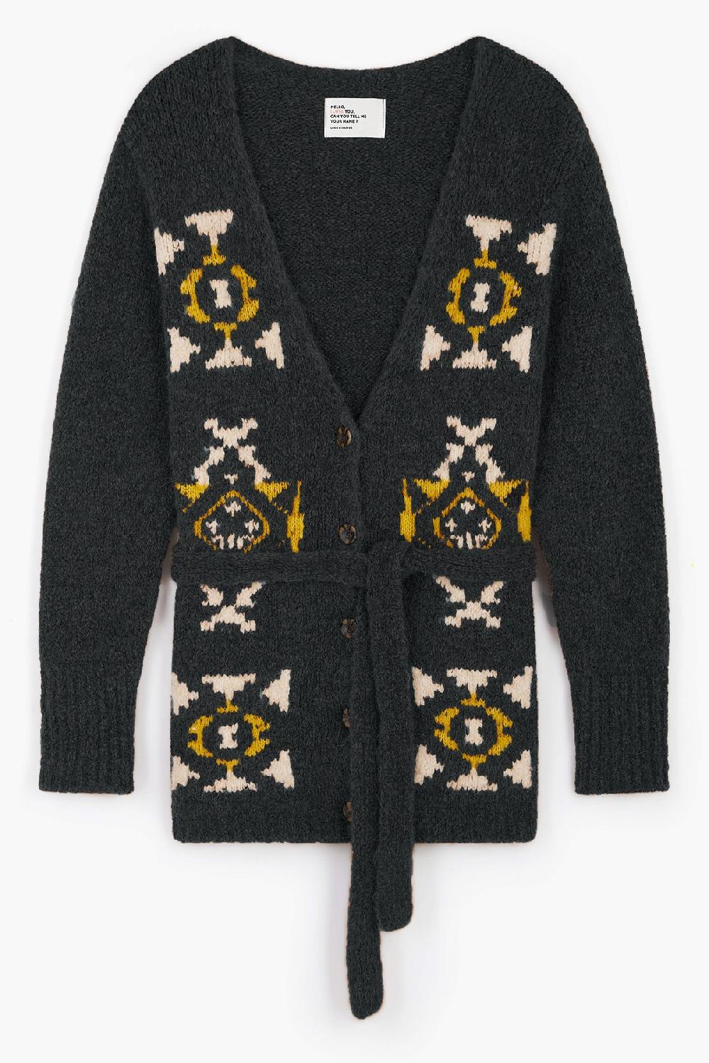 Leon & Harper Gilet Maya Mix Grey