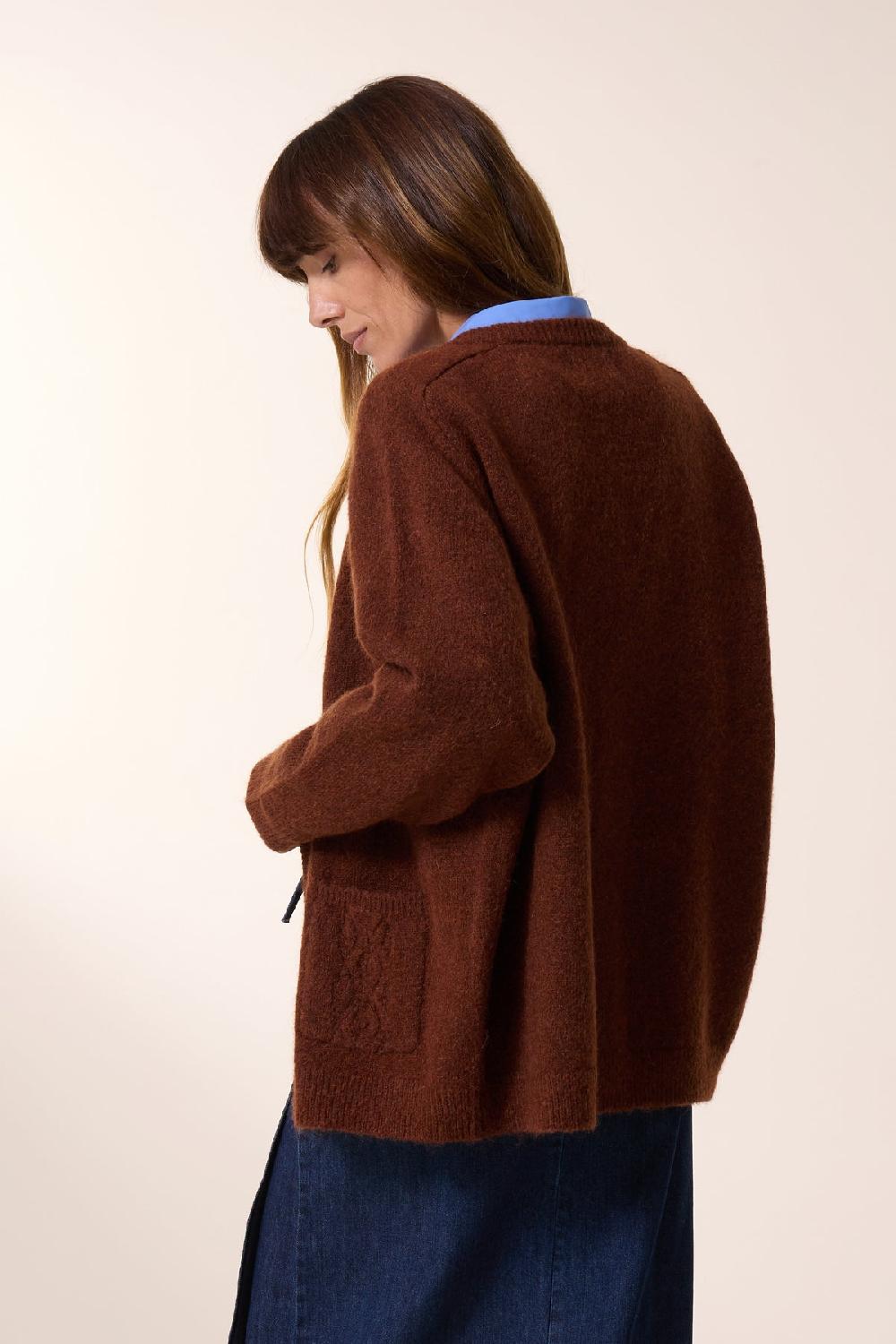 Leon & Harper Gilet Monaco Chn Brown