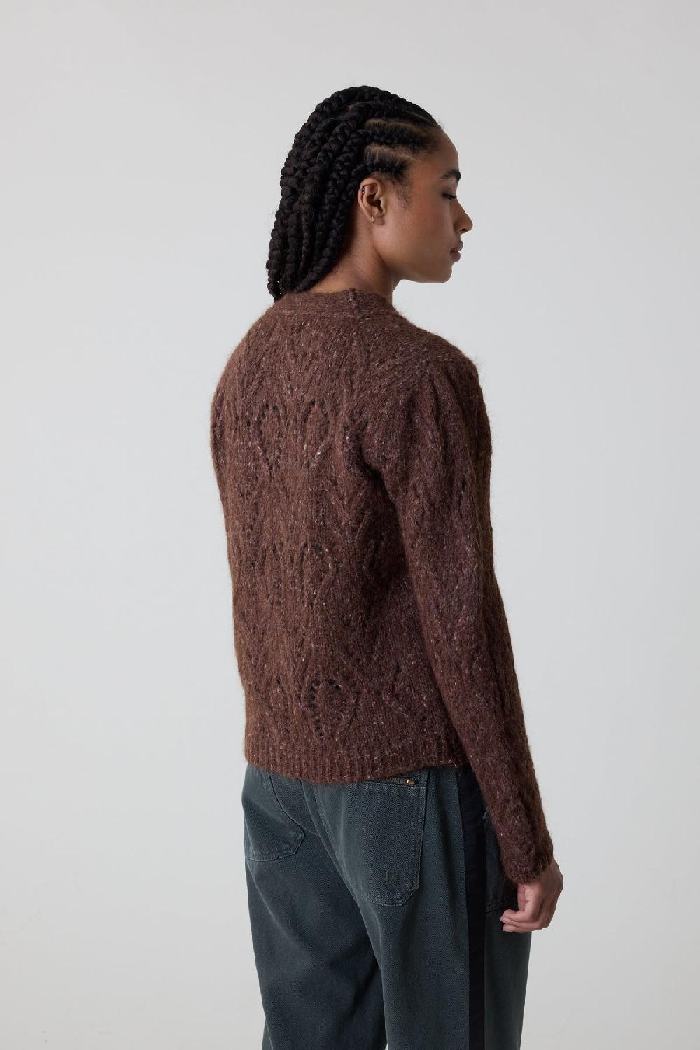 Leon & Harper Gilet Moreau Mix Brown