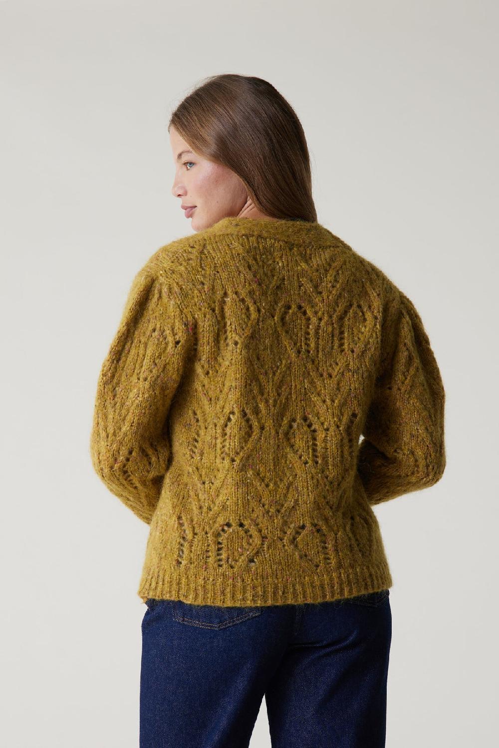 Leon & Harper Gilet Moreau Mix Yellow