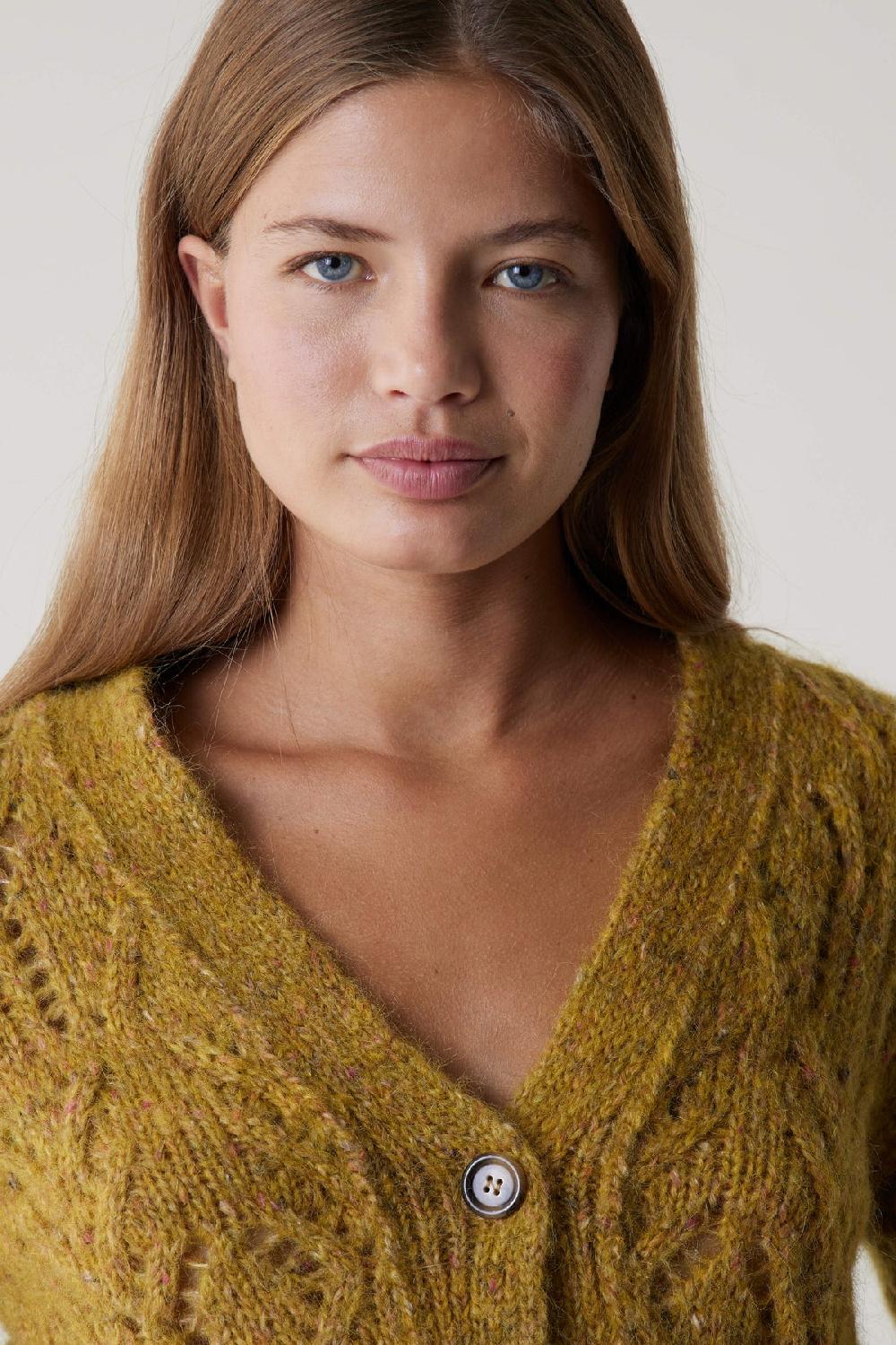 Leon & Harper Gilet Moreau Mix Yellow