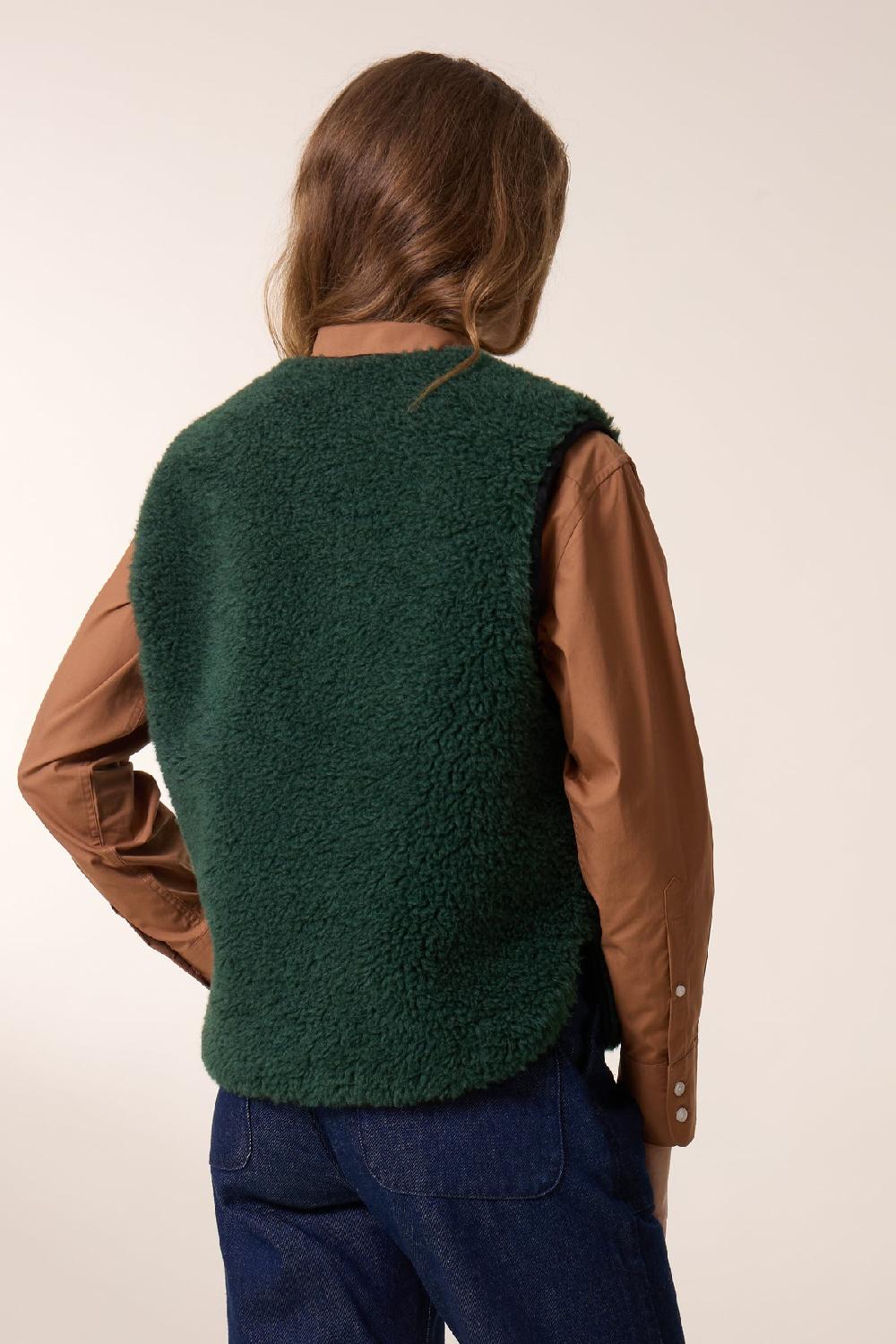 Leon & Harper Gilet Vallos PLN Green