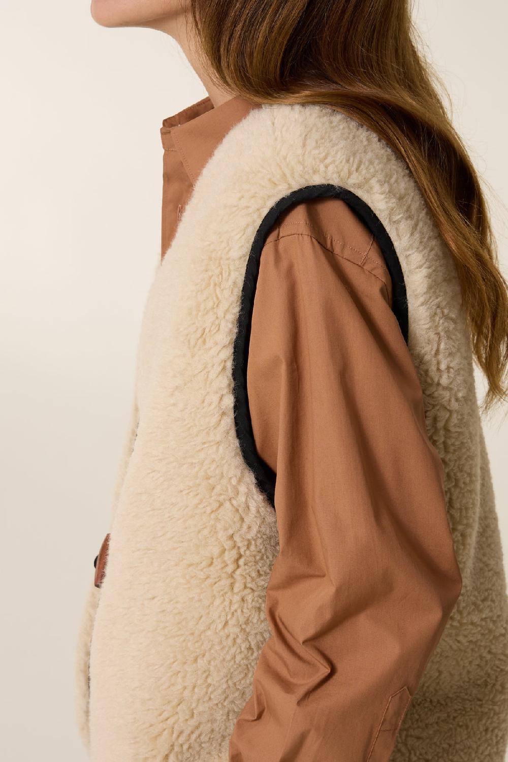 Leon & Harper Gilet Vallos PLN Off White