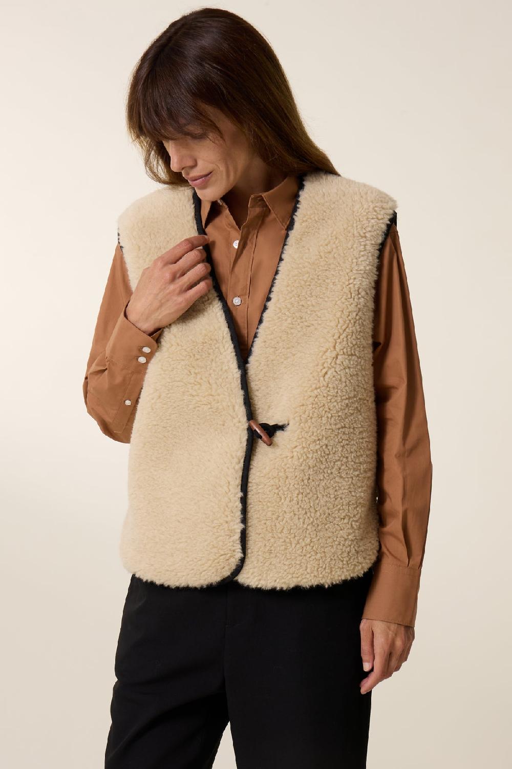 leon & harper Gilet Vallos PLN Off white