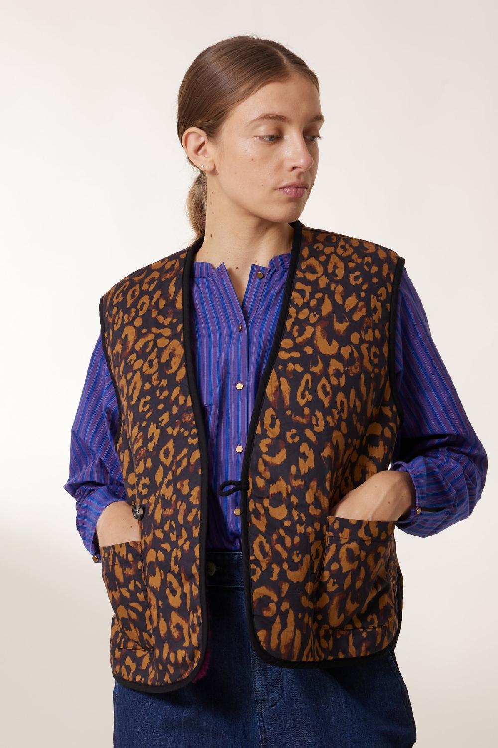 Leon & Harper Gilet Vallos PLN Purple