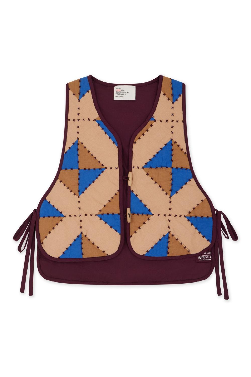 Leon & Harper Gilet Velia Losange Mix