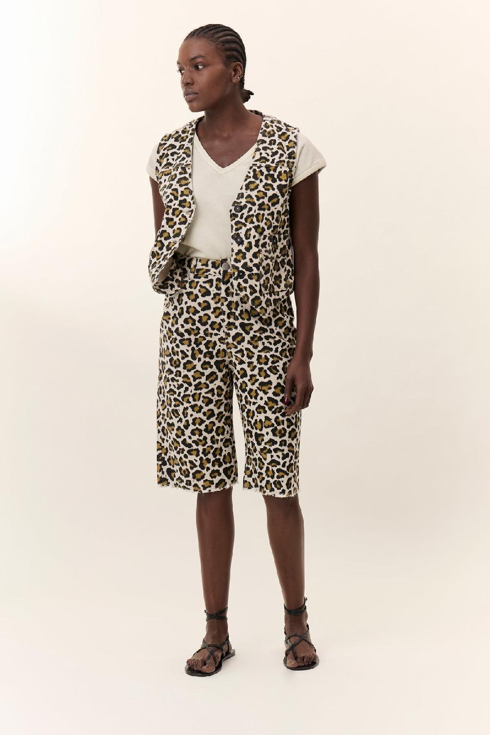 Leon & Harper Gilet Vish Leo Beige