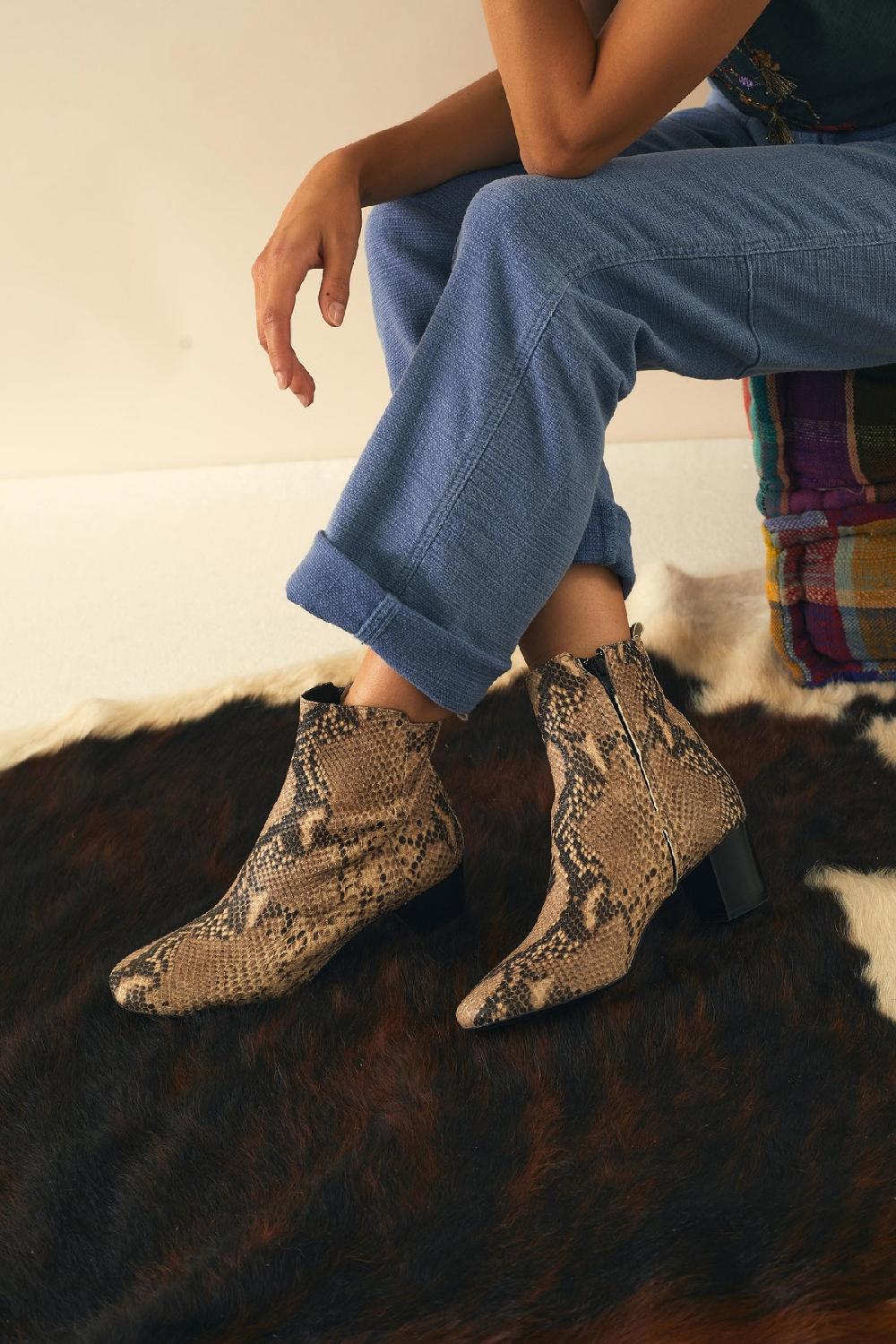 Leon & Harper Jane Python Yellow