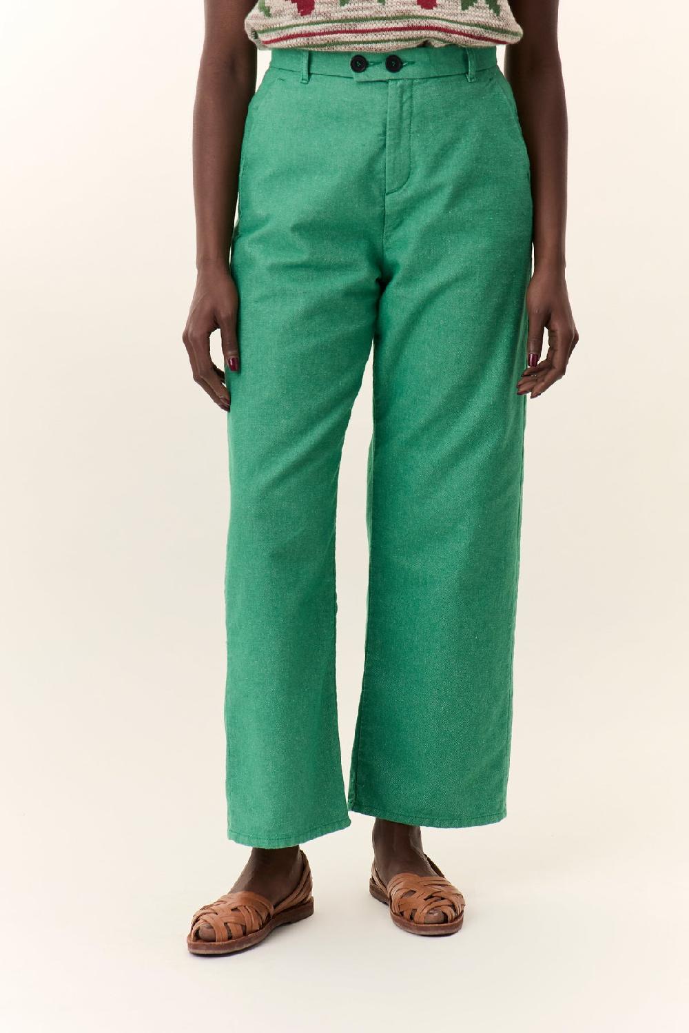 Leon & Harper Jean Philo Plain Green